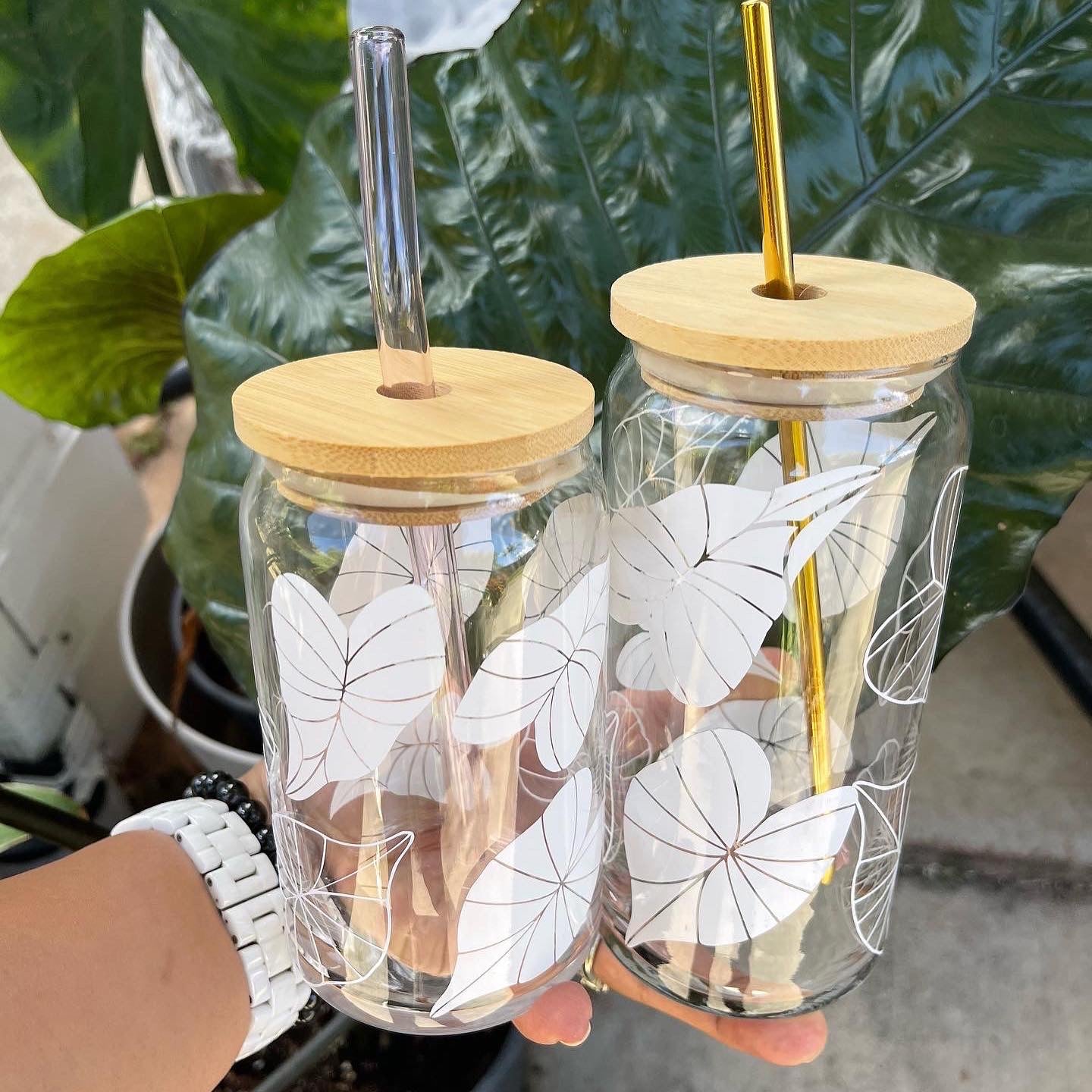 Bamboo Lids | Glass Straws | Glassware accessories