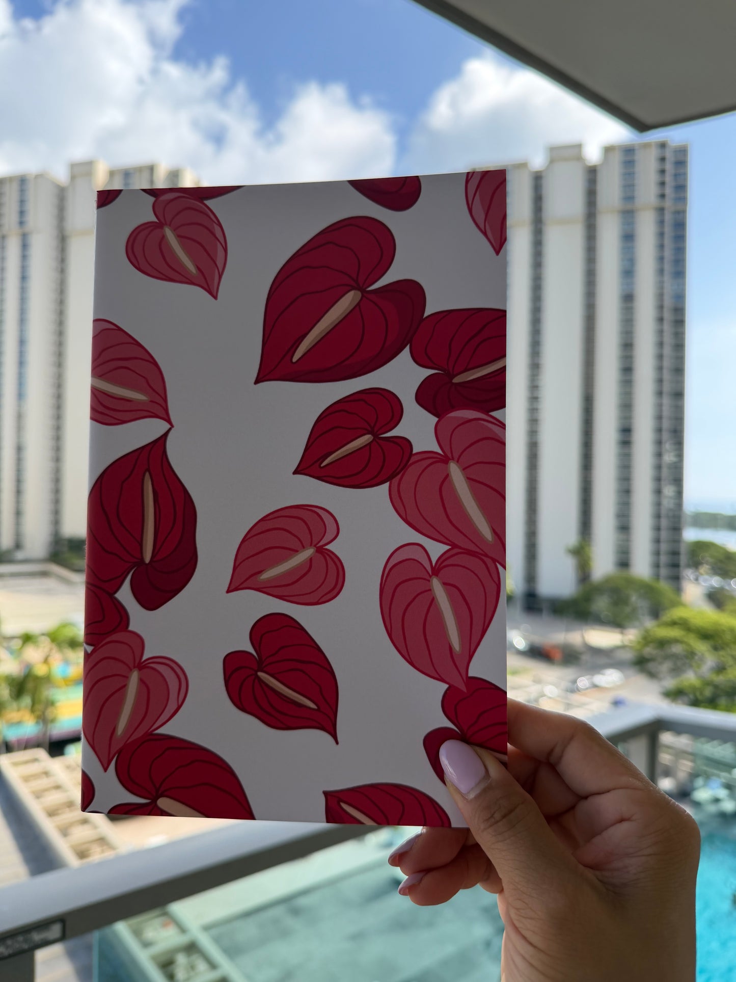 Anthurium Notebook | Lined 80 Pages | Matte Cover