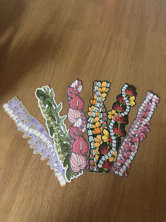 Lei Wraps | Assorted 10" | Waterproof sticker