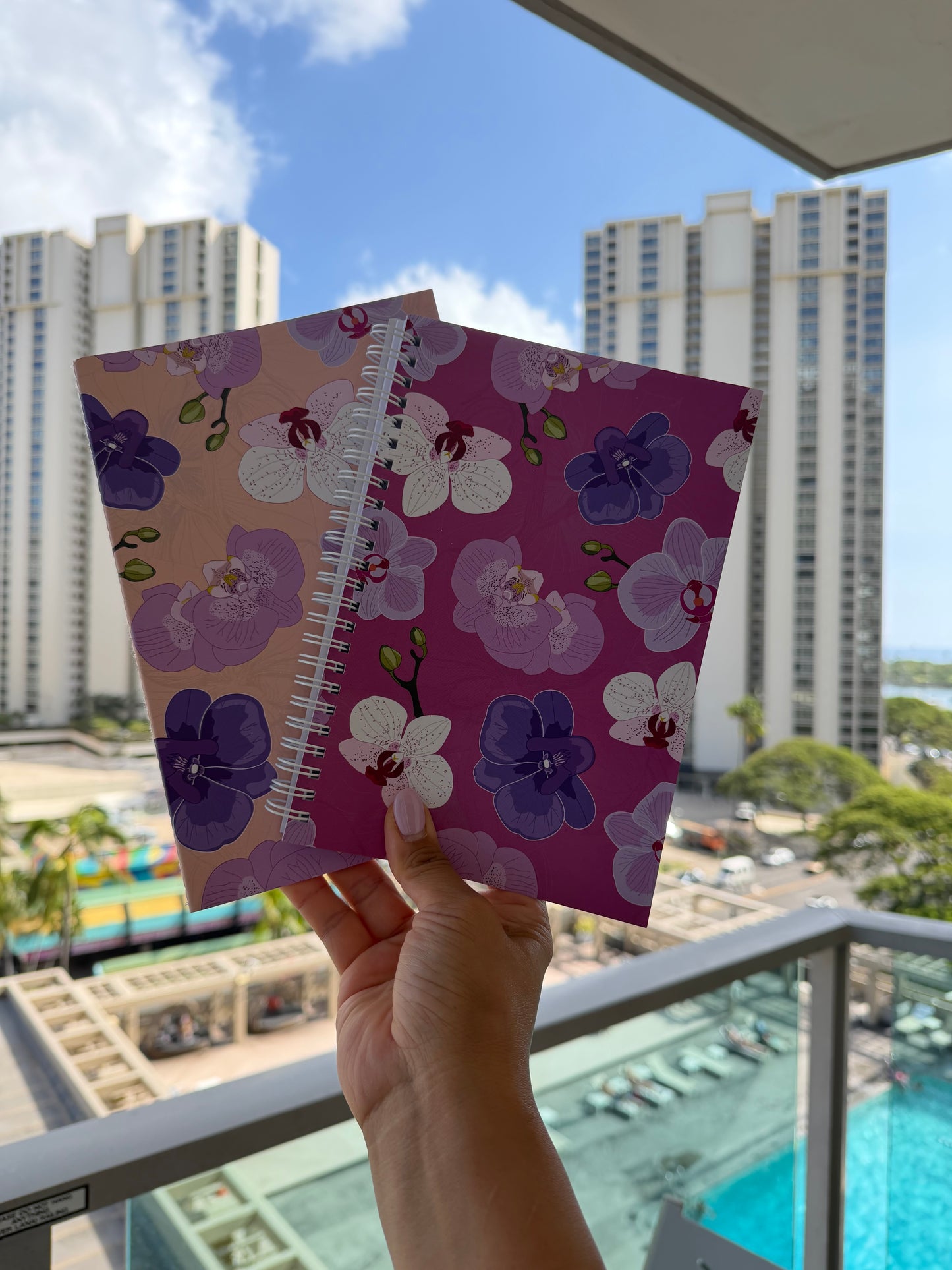Orchid (bone) Notebook | Lined 80 Pages | Matte Cover