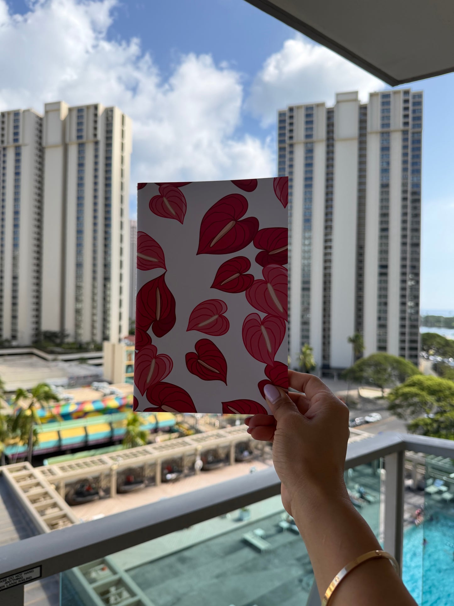 Anthurium Notebook | Lined 80 Pages | Matte Cover