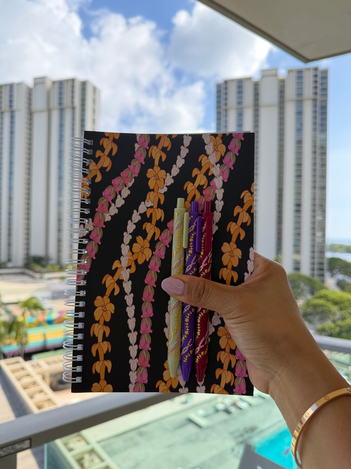 Puakeni Lei Stand Spiral Bound Notebook | STATIONERY
