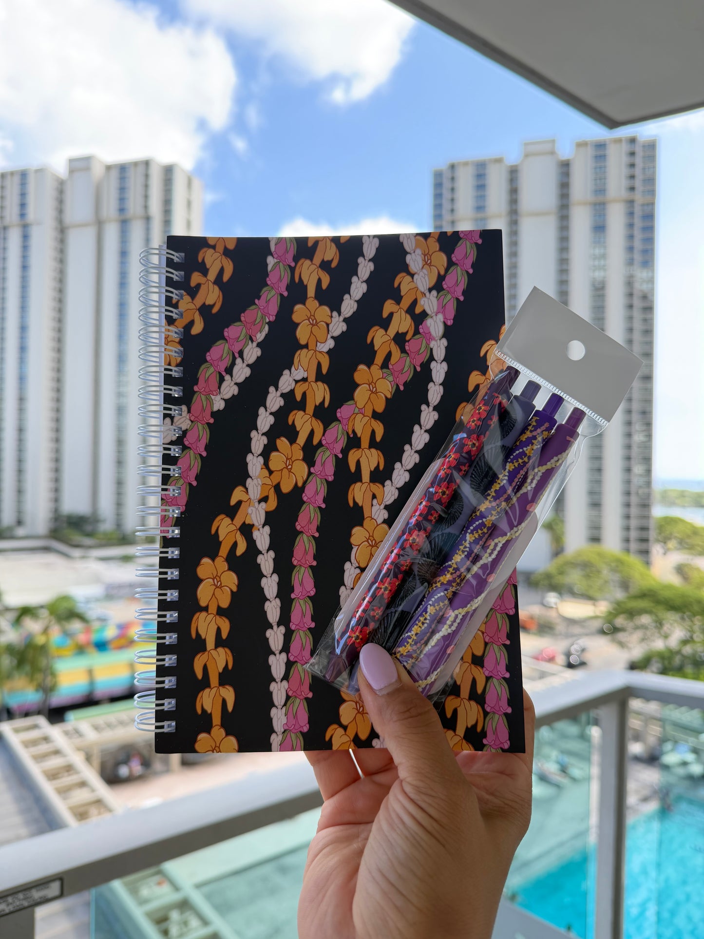 Puakeni Lei Stand Spiral Bound Notebook | STATIONERY