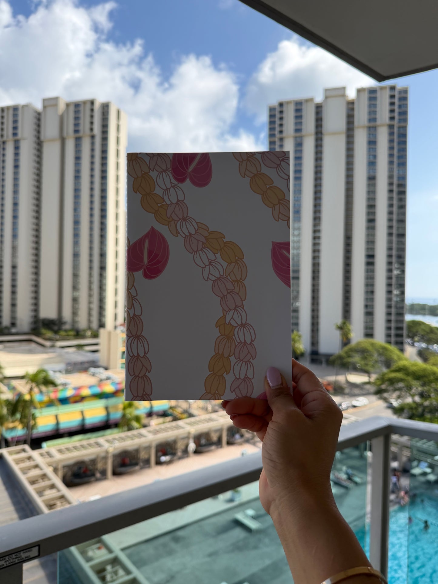 Anthurium Pikake Notebook | Lined 80 Pages | Matte Cover