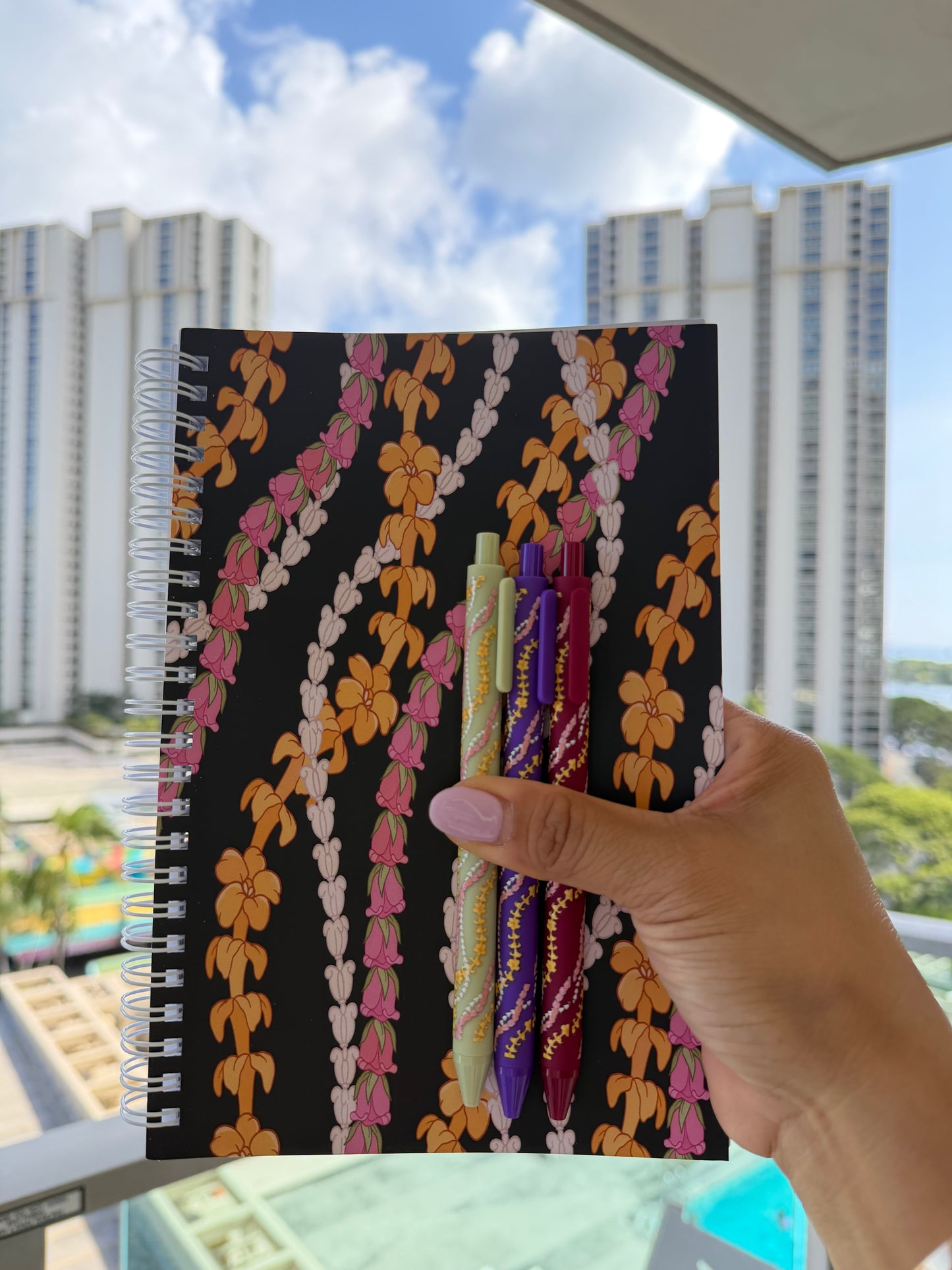 Puakeni Lei Stand Spiral Bound Notebook | STATIONERY