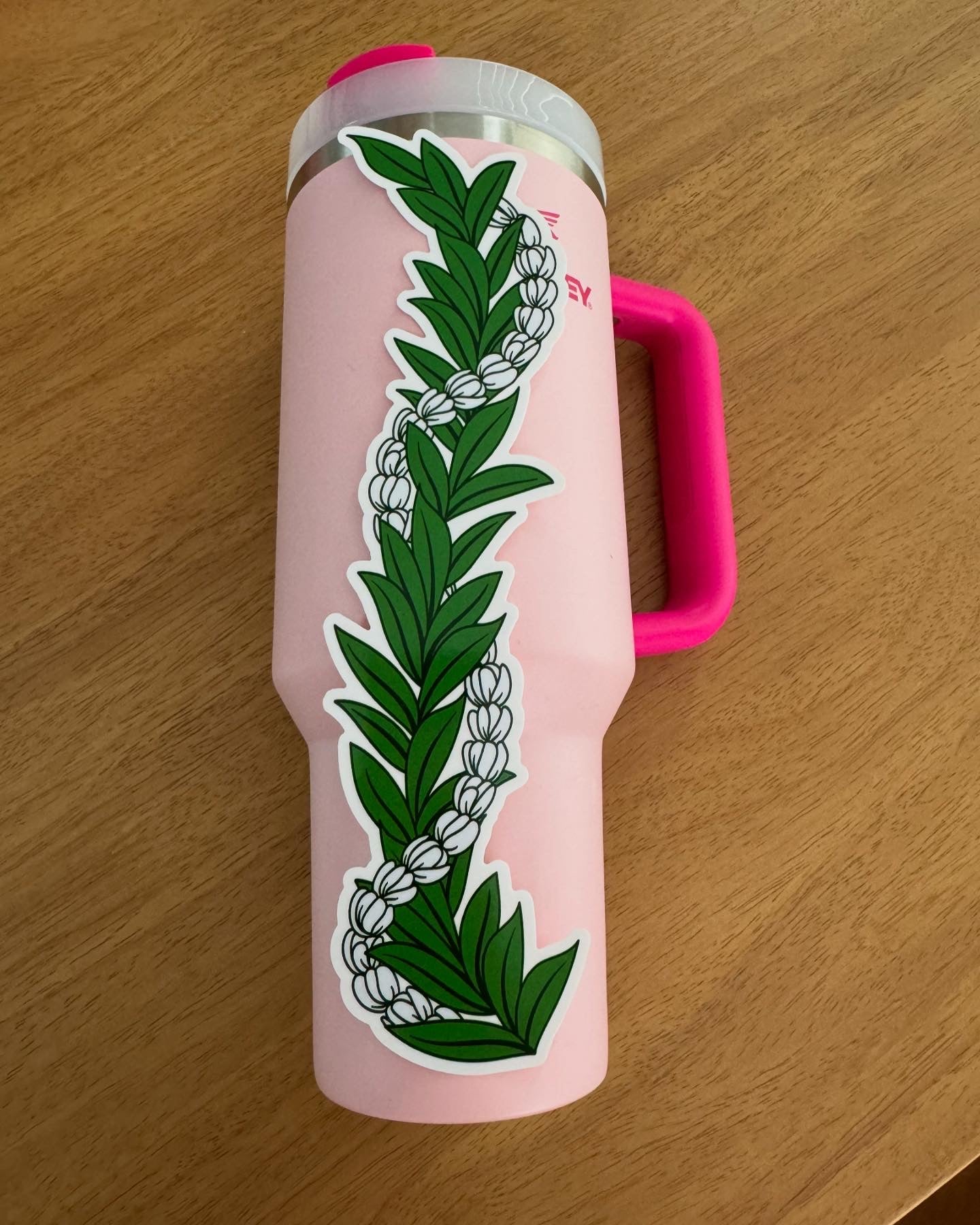 Lei Wrap | Maile Pikake 9" Wrap | Waterproof sticker