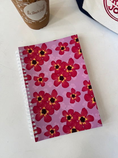 Hau Hale'ula (RED HAU) Print Spiral Bound Notebook | STATIONERY