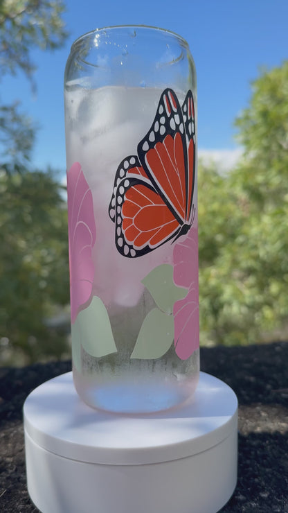 24oz Hibiscus Butterfly Color Changing Cup